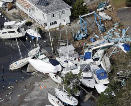 Boat losses from Sandy