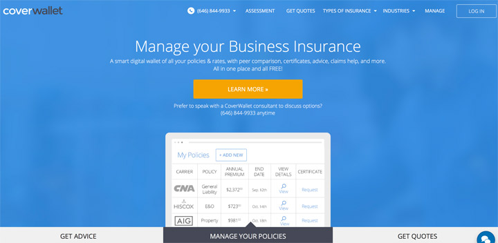 Online Commercial Lines Broker CoverWallet Launches with $2 Million in Seed Funding