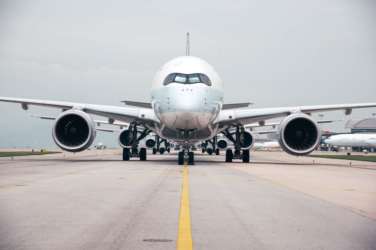 Aircraft grounded at airport